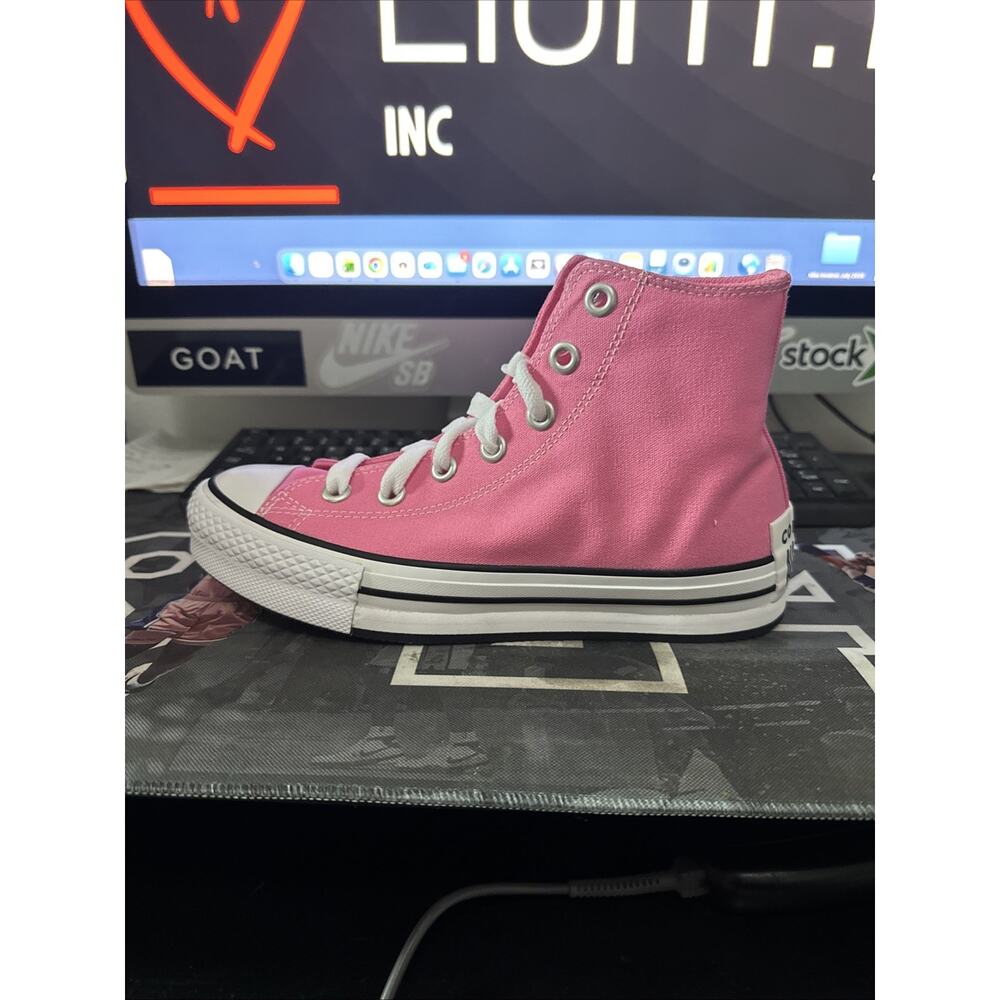 New Women's Size 6.5 Converse Chuck Taylor All Star High Pink A08468F - Picture 2 of 7